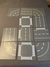 Lego Platten 11 Stück, Straßen Motiv