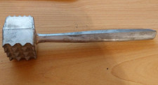 Fleischklopfer silberfarben 21 cm lang - 3,5 cm + 4,5 cm oberer Würfel