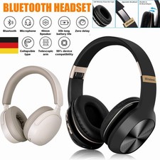 Kopfhör Bluetooth 5.4 Kopfhörer Noise Cancelling HIFI Stereo Headset Over Ear DE