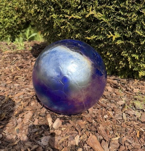 Gartenkugel blau lila - lila, 30cm