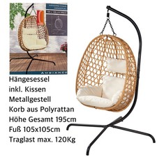 Hängesessel mit Gestell bis
