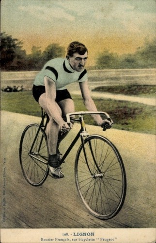 Radrennfahrer lignon - ak,