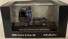 HERPA MAN TGX GX 18.520 SOLOZUGMASCHINE 100 JAHRE MAN DIESEL PROMOTION BLACK PC