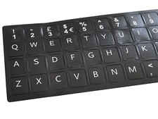 UK - Tastaturaufkleber Black Matt 48 Tasten komp. für Targa Companion Notebook