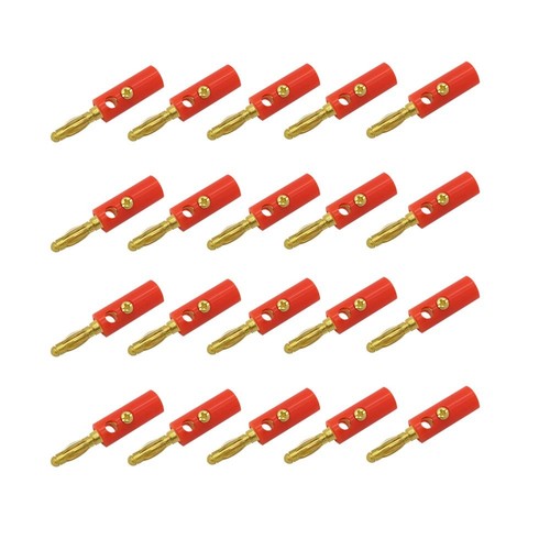 20x bananenstecker rot - 20x,
