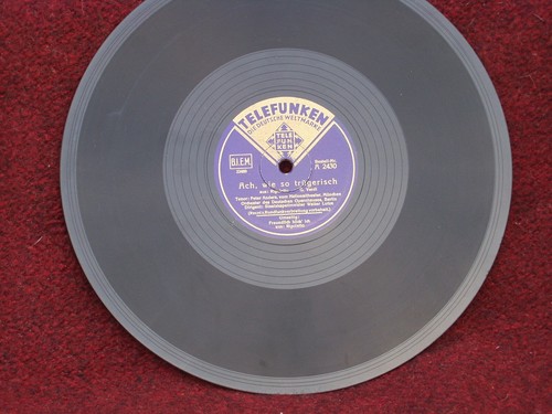 Schellackplatte grammophon - schellackplatte,