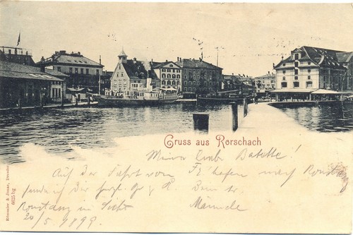 Bodenseeschiffspost aus - ak,
