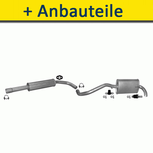 Auspuff auspuffanlage für - auspuffanlage+, vw