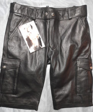1339 W33 BOCKLE BOB CARGO SHORT aniline leather NP 164,00 lederhose