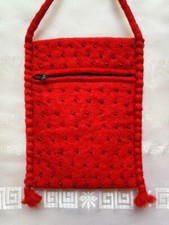 Roter brustbeutel filz - roter,