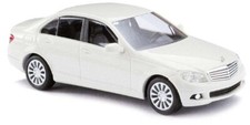 BUSCH Automodell Bausatz 1:87/H0 PKW, Mercedes-Benz C-Klasse 2006, weiß #60219