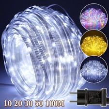 LED Lichterkette Außen mit 8 Modi 50M 100M Lichtschlauch Wasserdicht Weihnachten