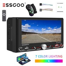 Doppel 2 DIN 6.8" Autoradio Apple CarPlay TouchScreen Bluetooth USB MP5 Player