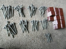 125 Alu-Klammern (Kalotten)  für Trapezblech 35/207, RAL 8012, inkl.87 Schrauben