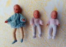 Caco Kind Baby, 3 Biegepuppen Puppenhaus Puppenstube Top 60/70er  Jahre