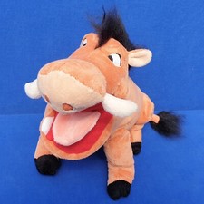 DISNEY STORE WILDSCHWEIN PUMBAA LION KING STOFFTIER KUSCHELTIER 30 CM ORANGE