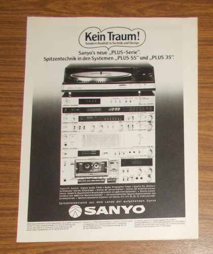 Seltene werbung vintage - seltene, sanyo