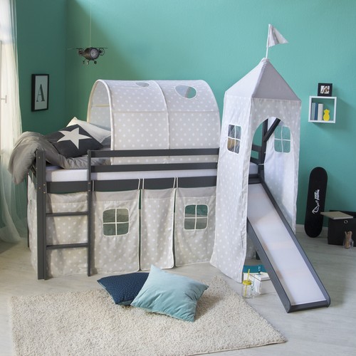 Hochbett 90x200 kinderbett mit - kinderbett,