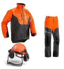 Husqvarna Set Schnittschutzhose Jacke und Helm Classic Neu/ OVP für Motorsäge 