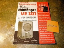 Zubehör Volksempfänger VE 301 W Betriebsanleitung + Schaltplan Volksempfänger 