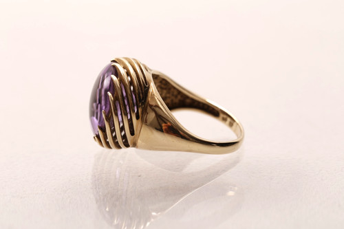 375 goldring mit großem - goldring,