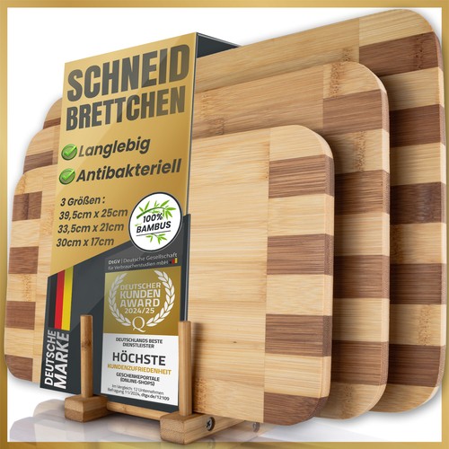 Bambus schneidebretter set - schneidebretter,