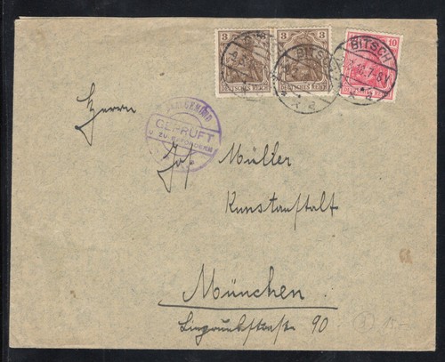 Germania mischfrankatur ab - mischfrankatur,