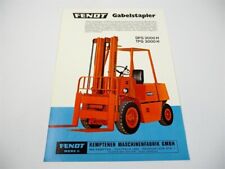 original Prospekt Fendt DFG TFG 3000 H Gabelstapler 1976 Werk II Kempten