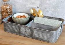 Chic Antique Tablett Zink mit