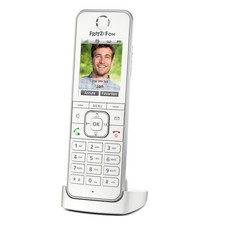 FRITZ!Fon C6 DECT-Telefon, Weiß Schnurloses Telefon mit Farbdisplay