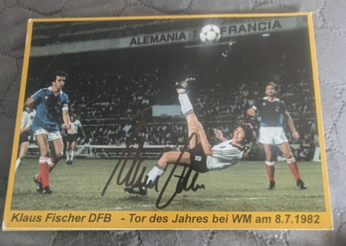 Klaus fischer autogrammfoto - fischer,