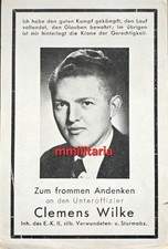 Sterbebild WWII Unteroffizier