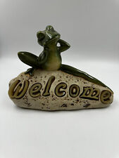 Kleiner Frosch Welcome Figur Hauseingang ca 16 cm x 23 cm