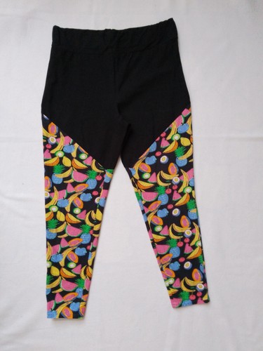 Leggings schwarz obst - schwarz,