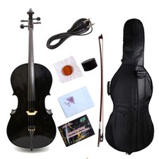 Black Electric Acoustic Cello