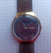 Pobeda Uhr, Kalender, blaues