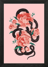 Gerahmtes Wandbild Schlangen