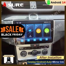 2+32GB Android 14 Autoradio Carplay GPS Navi +Kam für VW Passat B6 B7 Magotan CC