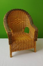 Kleiner  Korbsessel,  Rattan