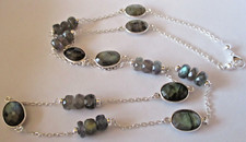 Collier, Kette, Labradorit