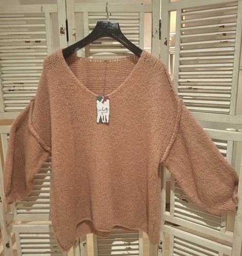 Damen strickpullover rose - damen,