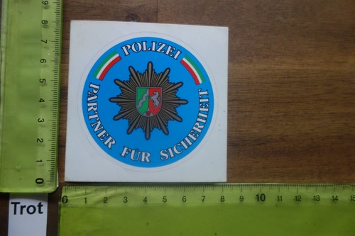 Alter aufkleber polizei nrw - polizei,