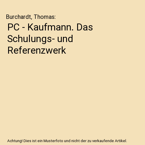 Kaufmann das schulungs - kaufmann., schulungs-
