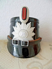 Alter originaler Polizeihelm Tschako mit Emblem NORDRHEIN-WESTFALEN  um 1950-60
