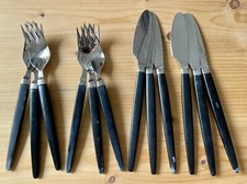 6x Messer & 6x Gabeln - Danish Raadvad cutlery by Henning Nørgaard