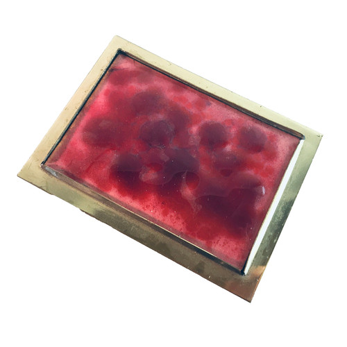 Dose emaille 50er 60er - 60er, rot
