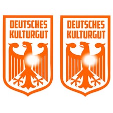Deutsches Kulturgut Set Plott OEM Tuning Aufkleber Sticker Golf Auto Motorrad V8