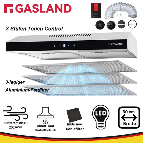 Gasland 60cm edelstahl - 60cm,