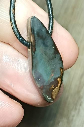 Boulder opal anhänger - boulder,