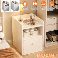 NACHTTISCH NACHTSCHRANK KOMMODE KONSOLE BEISTELL SCHUBLADE MIT 1/2 SCHUBLADEN DE